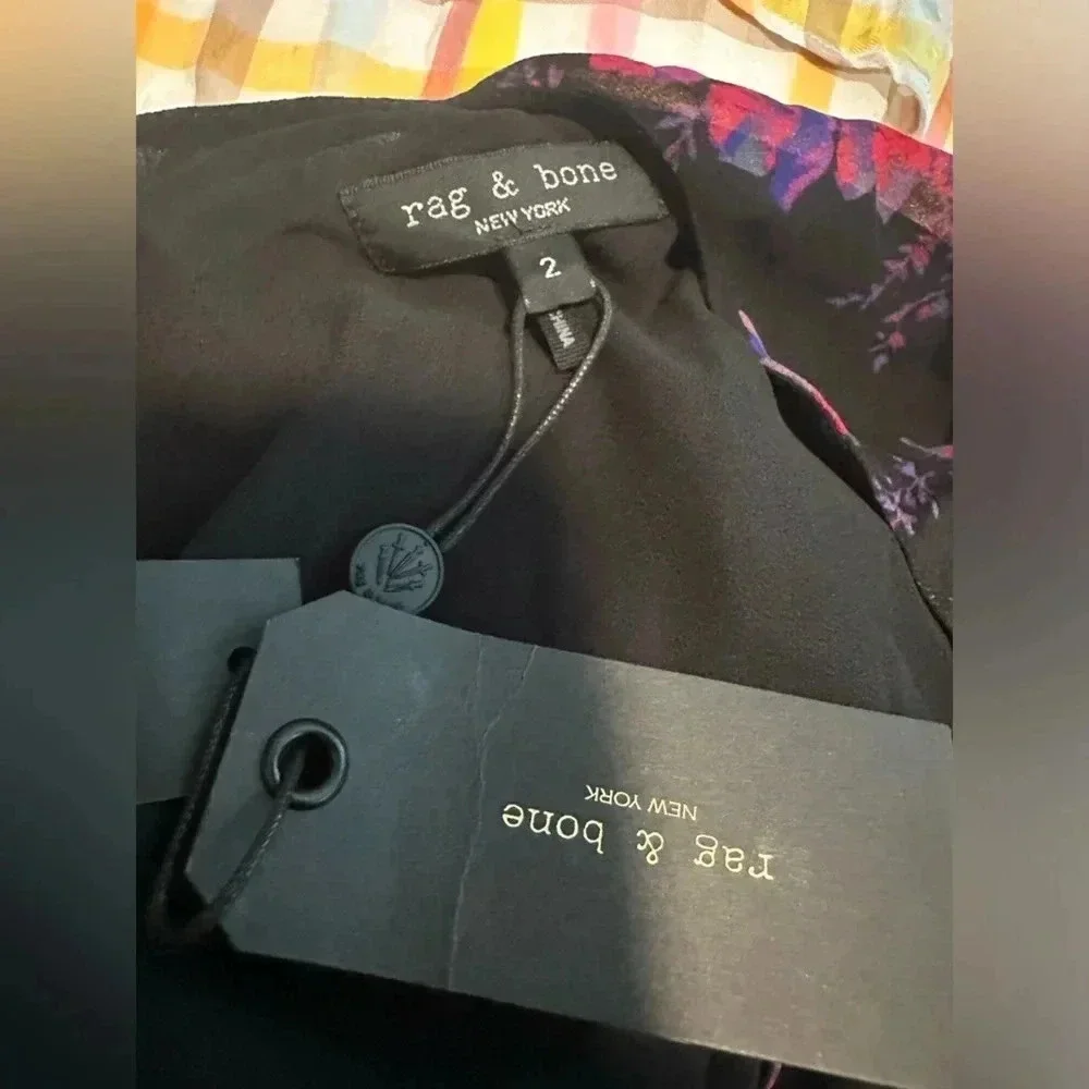 RAG & BONE Mallory Printed Slip Dress NWT size 2 - Picture 5 of 6